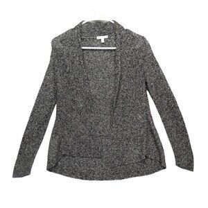 Eileen Fisher LINEN Cardigan Size XS Open Sweater Knit Brown